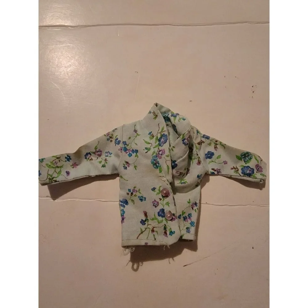 Vintage Barbie Ken Skipper Doll‎ Accessory Clothing Floral Top Shirt VTG